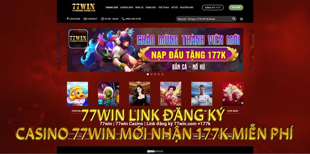 77win | Link truy cập 77win casino nhận miễn phí 177k